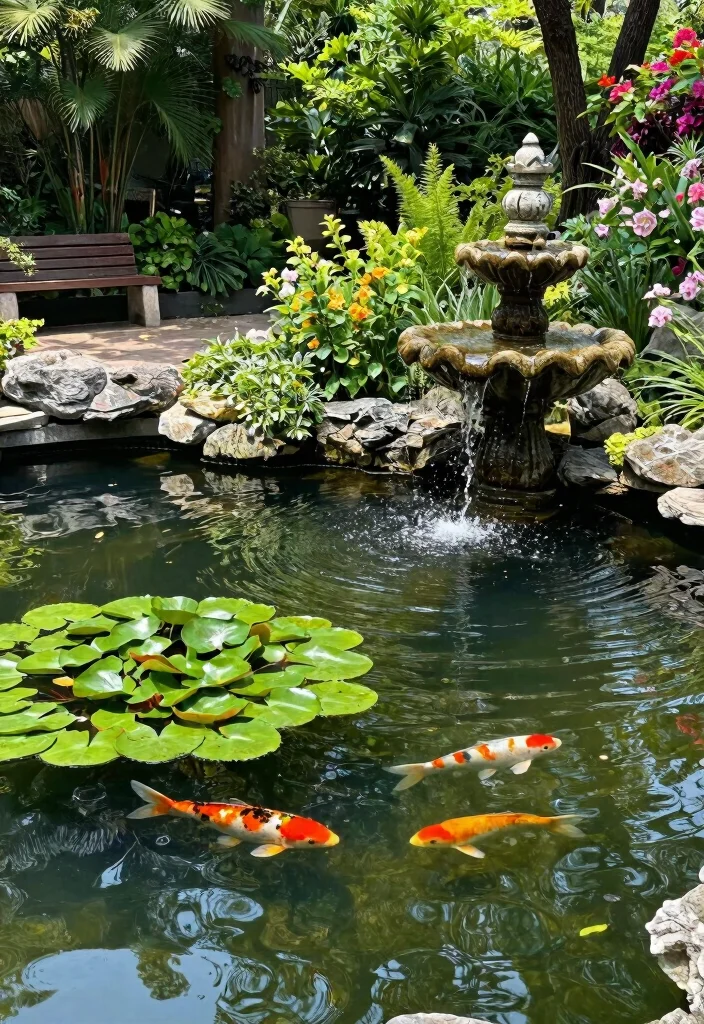 12 Cool Backyard Ideas for Fun and Modern Outdoor Living 7. Water Features for Serenity 0