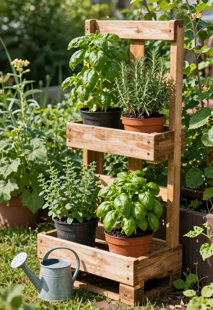 12 Corner Trellis Ideas to Use Garden Space Efficiently 6. Vertical Herb Garden Trellis 0