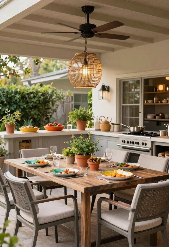 12 Covered Patio Ideas Attached to the House 7. Outdoor Dining Delight 0
