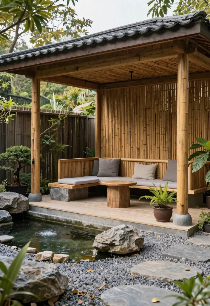 12 Covered Patio Ideas Attached to the House 8. Zen Retreat 0