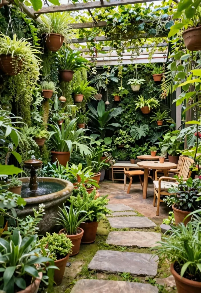 12 Covered Patio Ideas Attached to the House 9. Garden Oasis 0