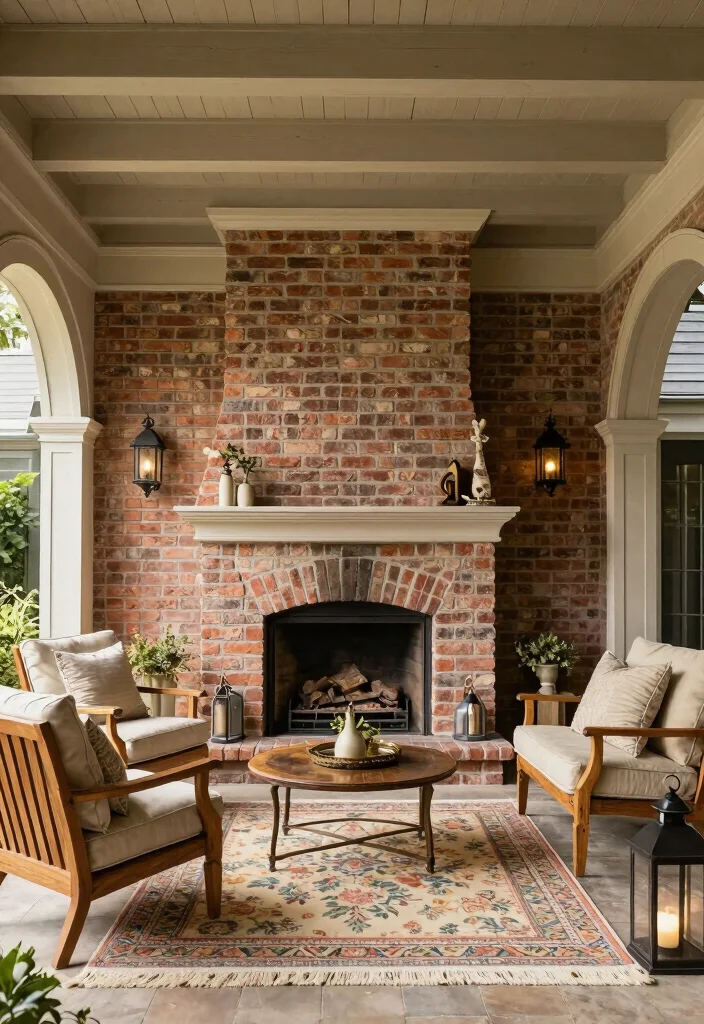 12 Covered Patio Ideas With Fireplace for Cozy Nights 40 12 Covered Patio Ideas With Fireplace for Cozy Nights 10. Elegant Traditional Fireplace Design 0