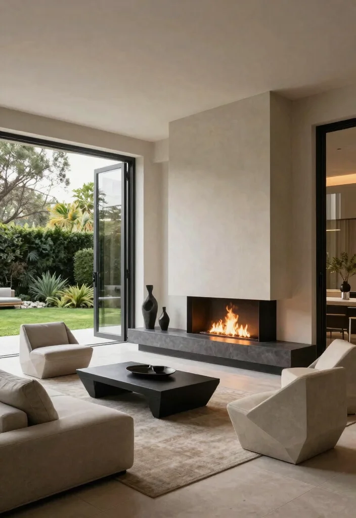 12 Covered Patio Ideas With Fireplace for Cozy Nights 2 12 Covered Patio Ideas With Fireplace for Cozy Nights 2. Modern Elegance with a Sleek Fireplace 0