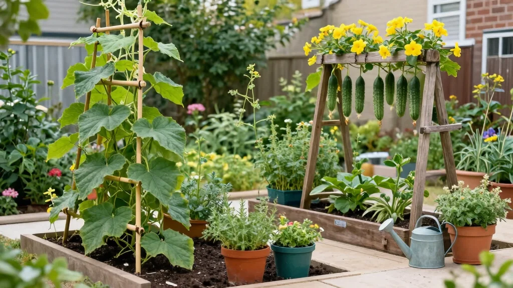 12 Cucumber Trellis Ideas to Grow More in Small Garden Beds