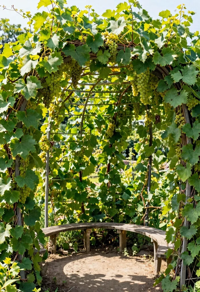 12 DIY Grape Trellis Ideas for Home Vineyards 11. Circular Trellis 0