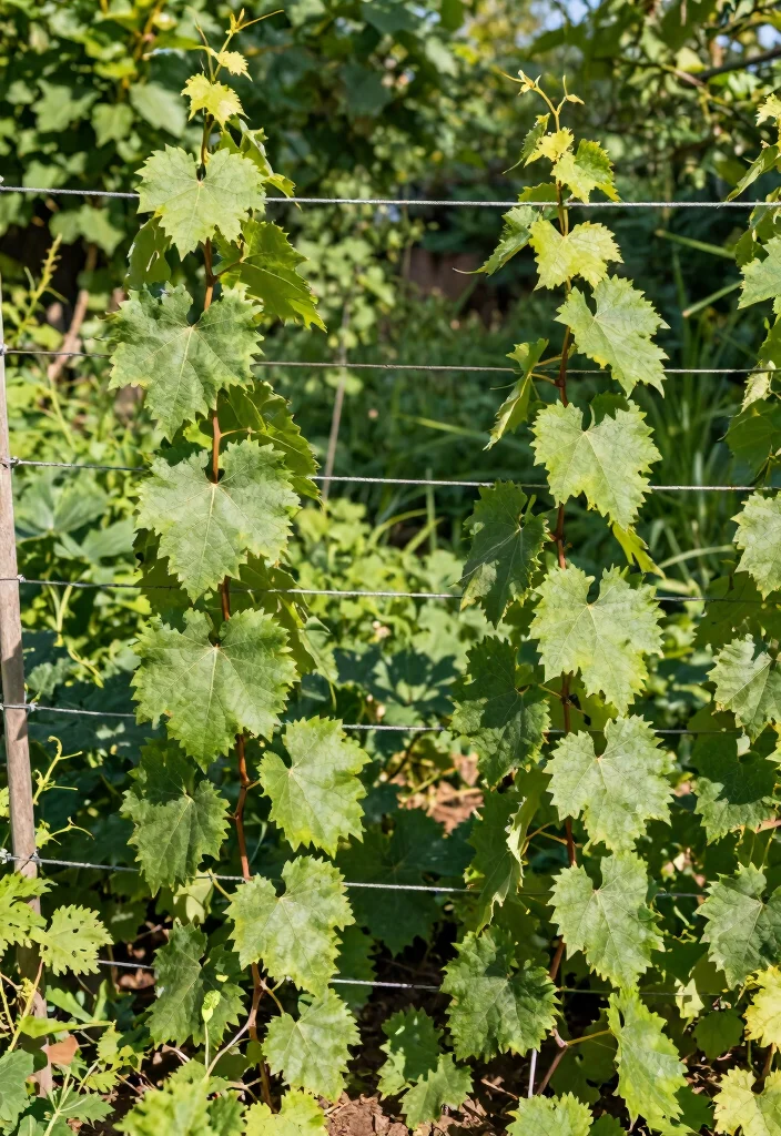 12 DIY Grape Trellis Ideas for Home Vineyards 7. String Trellis 0
