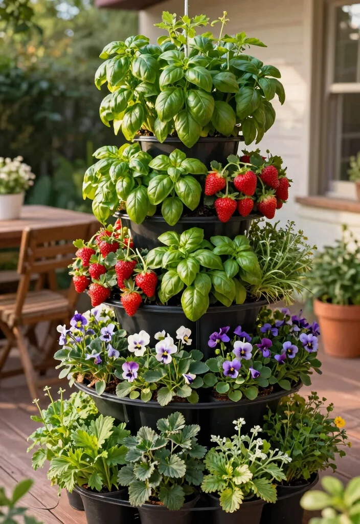 12 Deck Planter Ideas for Elevated Outdoor Spaces 2. Vertical Garden Towers A Bold Statement 0
