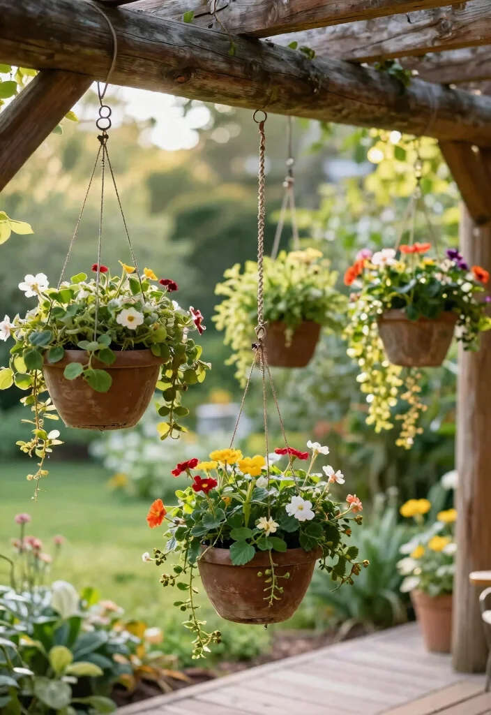 12 Deck Planter Ideas for Elevated Outdoor Spaces 3. Hanging Planters Elevate Your Greens 0