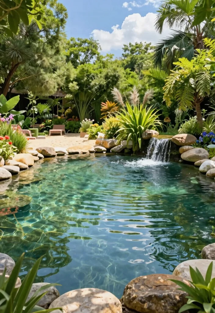 12 Dream Backyard Ideas for Ultimate Outdoor Inspiration 11. Natural Swimming Pool 0