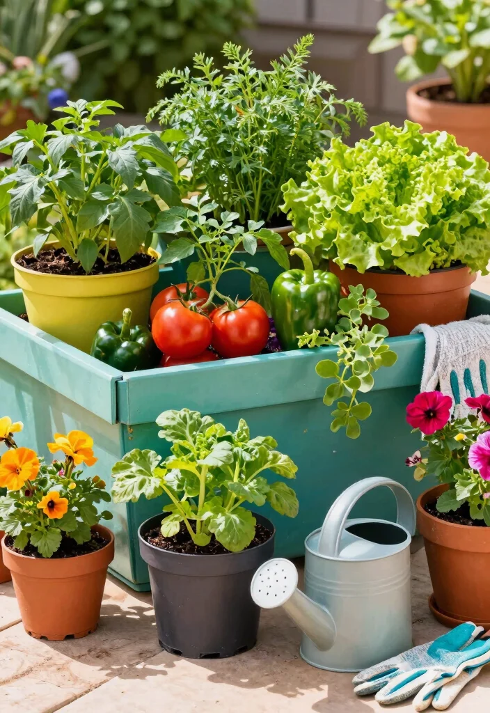 12 Dream Backyard Ideas for Ultimate Outdoor Inspiration 9. Container Vegetable Garden 0