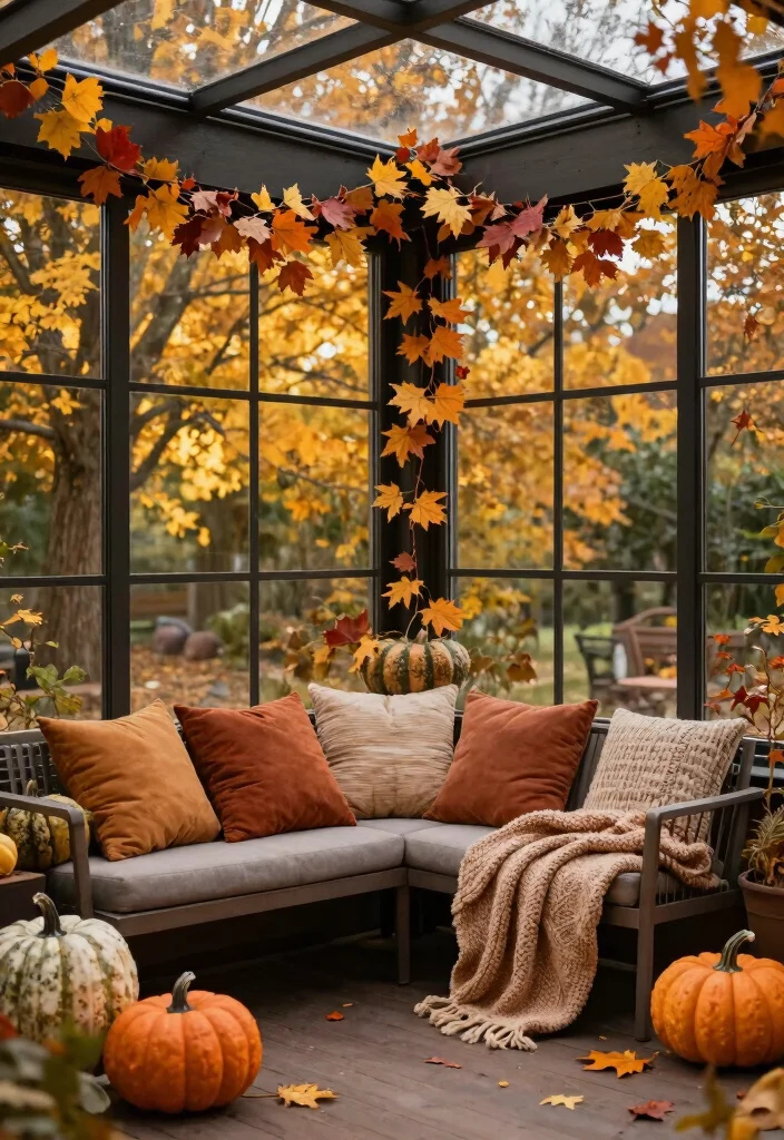 12 Enclosed Patio Ideas for All Season Enjoyment 25 12 Enclosed Patio Ideas for All Season Enjoyment 5. Seasonal Decor Touches 0