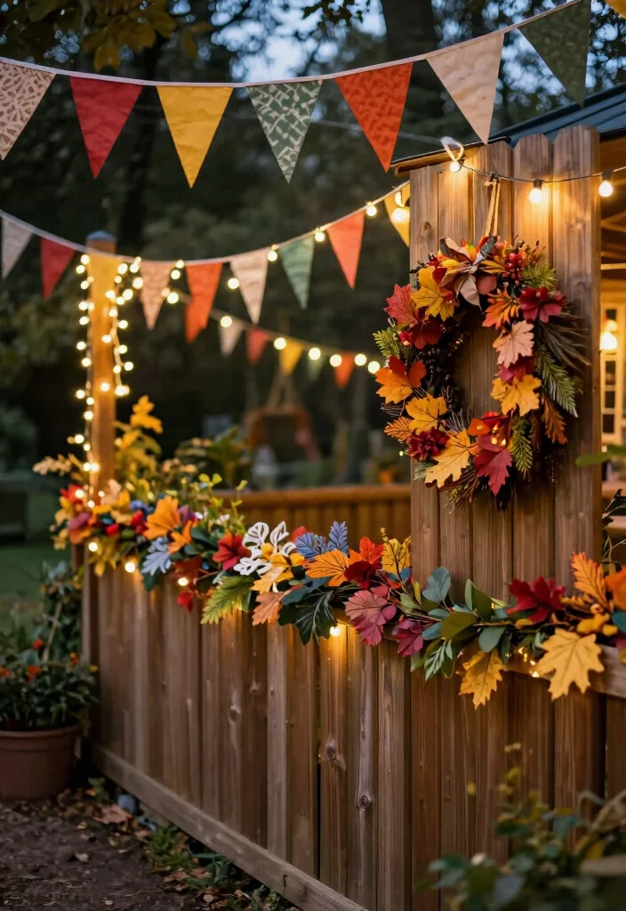 12 Fence Line Landscaping Ideas to Soften Hard Edges 11. Seasonal Decorations 0