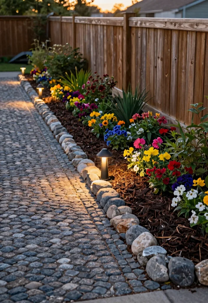 12 Fence Line Landscaping Ideas to Soften Hard Edges 6. Decorative Garden Borders 0