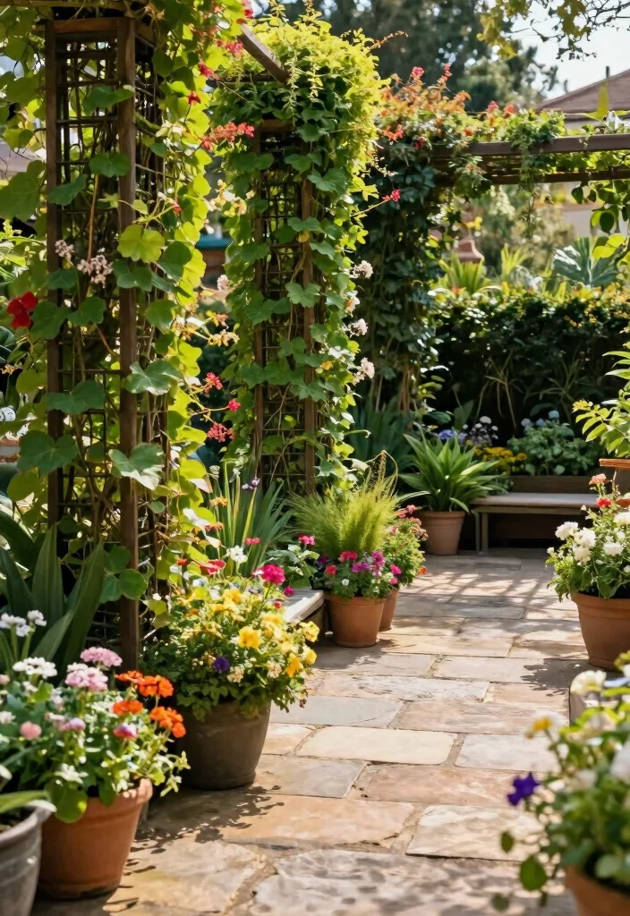 12 Flagstone Patio Ideas for Natural Texture and Charm 26 12 Flagstone Patio Ideas for Natural Texture and Charm 6. Vertical Gardening with Flagstone 0