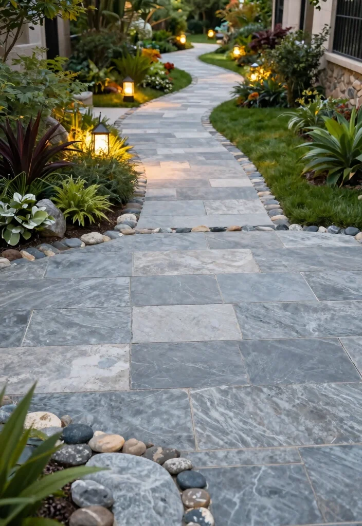 12 Flagstone Patio Ideas for Natural Texture and Charm 38 12 Flagstone Patio Ideas for Natural Texture and Charm 8. Flagstone Borders and Pathways 0