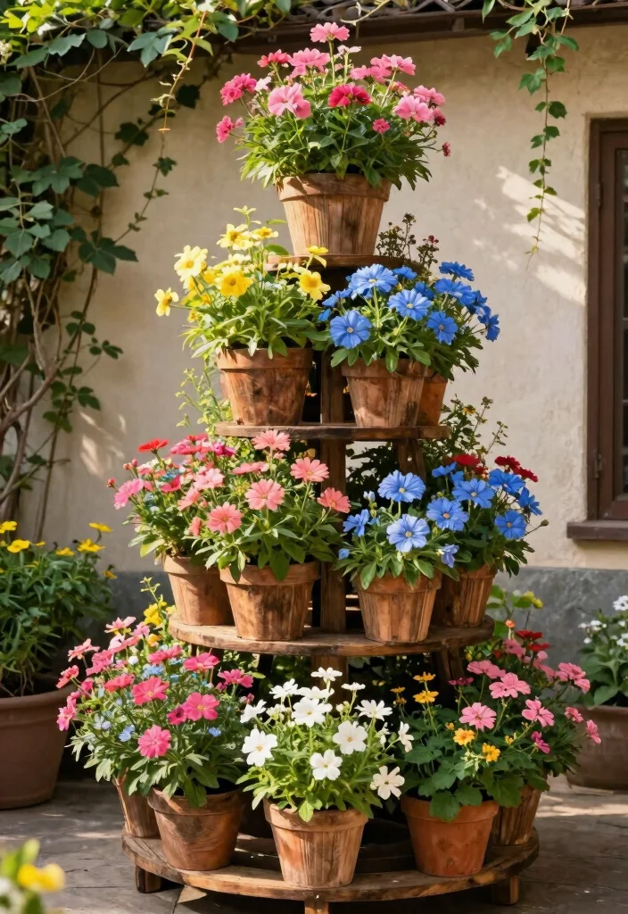 12 Flower Planter Ideas for Bright and Lush Displays 1 12 Flower Planter Ideas for Bright and Lush Displays 1. Towering Vertical Planters 0