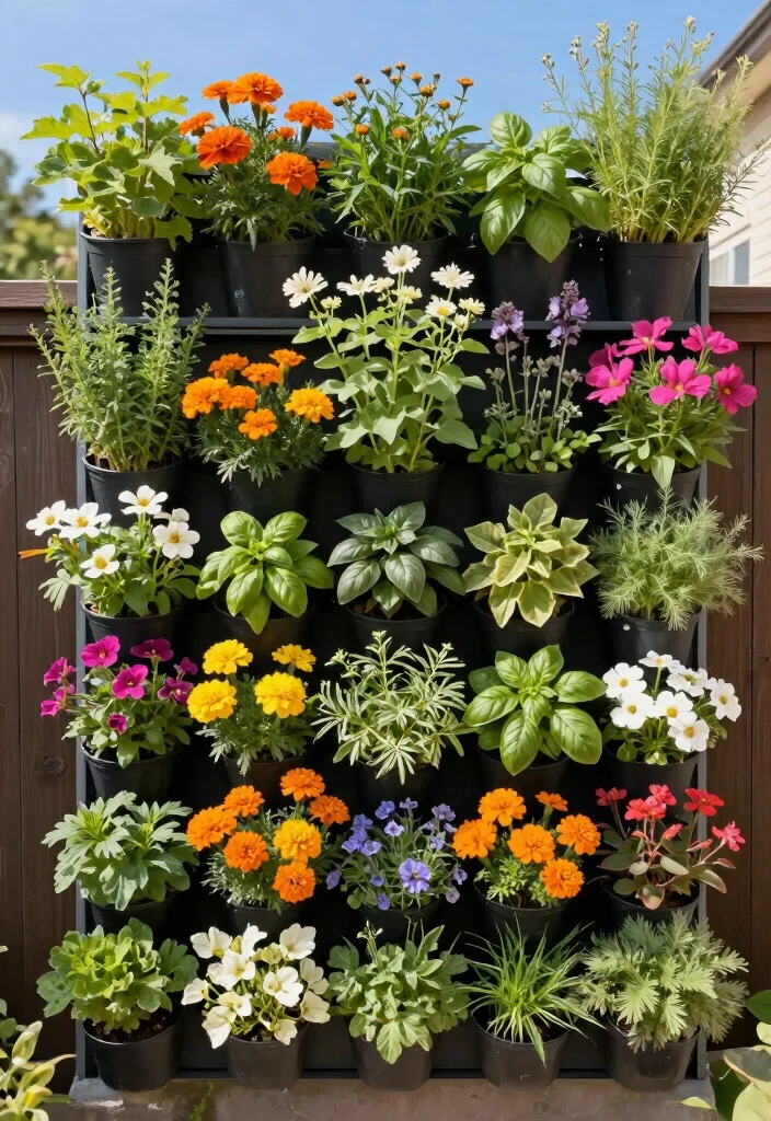 12 Flower Planter Ideas for Bright and Lush Displays 25 12 Flower Planter Ideas for Bright and Lush Displays 5. Vertical Garden Panels 0
