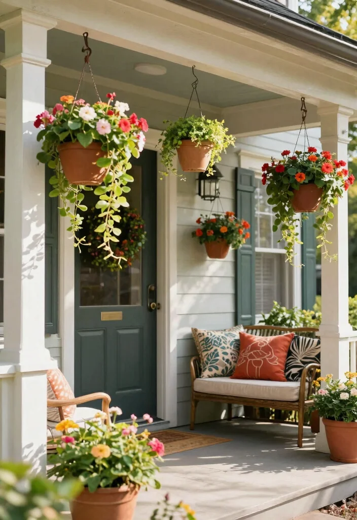 12 Front Porch Planter Ideas to Instantly Boost Curb Appeal 3. Hanging Planter Options 0