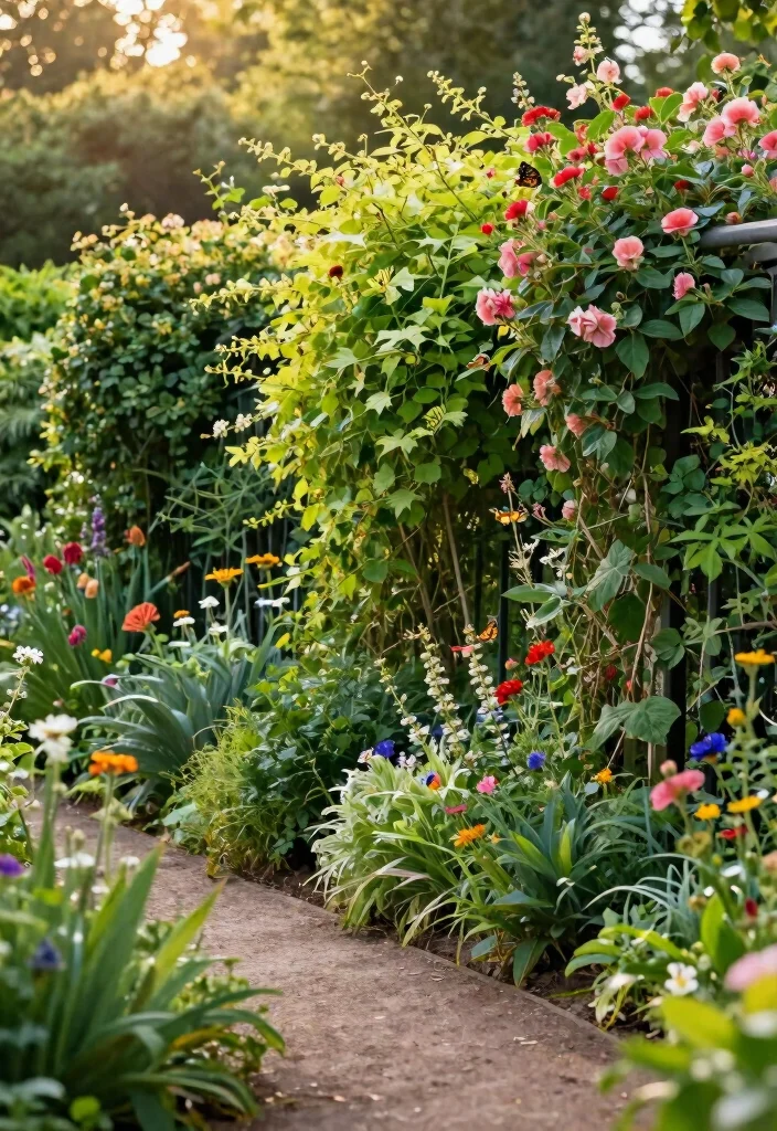 12 Front Yard Fence Ideas for Subtle and Stylish Borders 4. Living Garden Fence 0