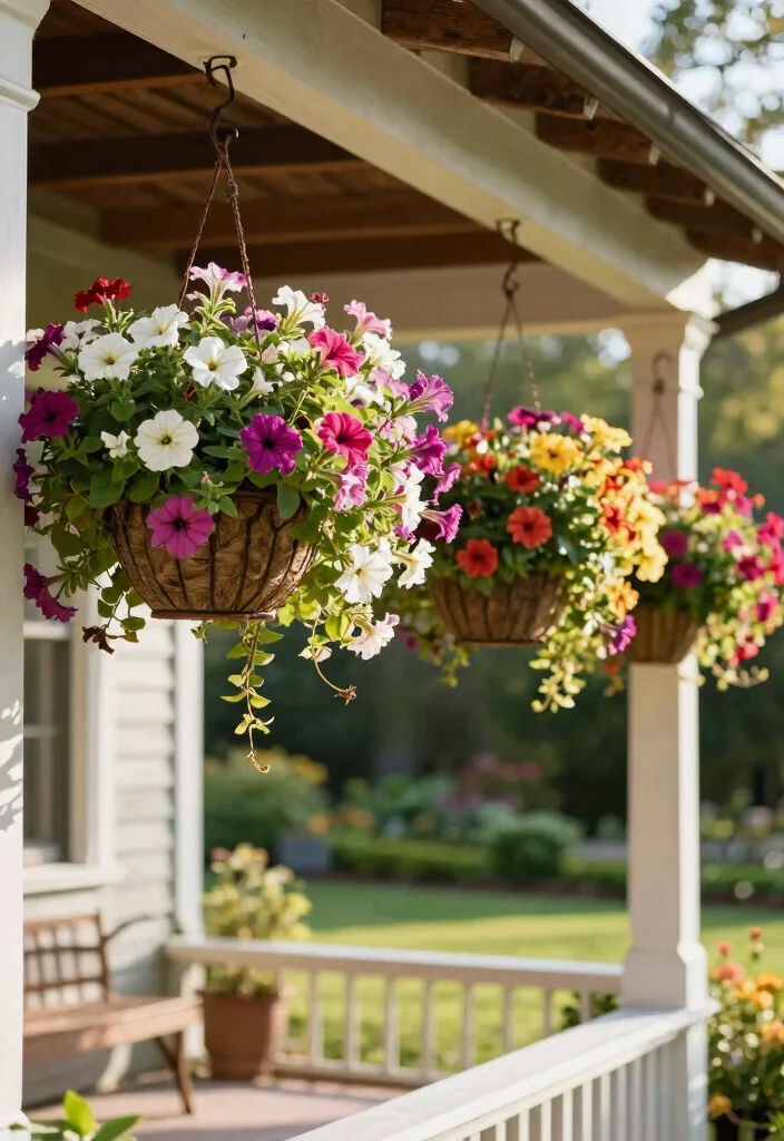 12 Front Yard Planter Ideas for Instant Curb Appeal 3 12 Front Yard Planter Ideas for Instant Curb Appeal 3. Hanging Flower Baskets 0