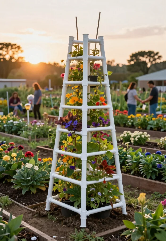 12 Garden Wall Trellis Ideas for Vertical Flower Displays 25 12 Garden Wall Trellis Ideas for Vertical Flower Displays 5. DIY PVC Pipe Trellis 0