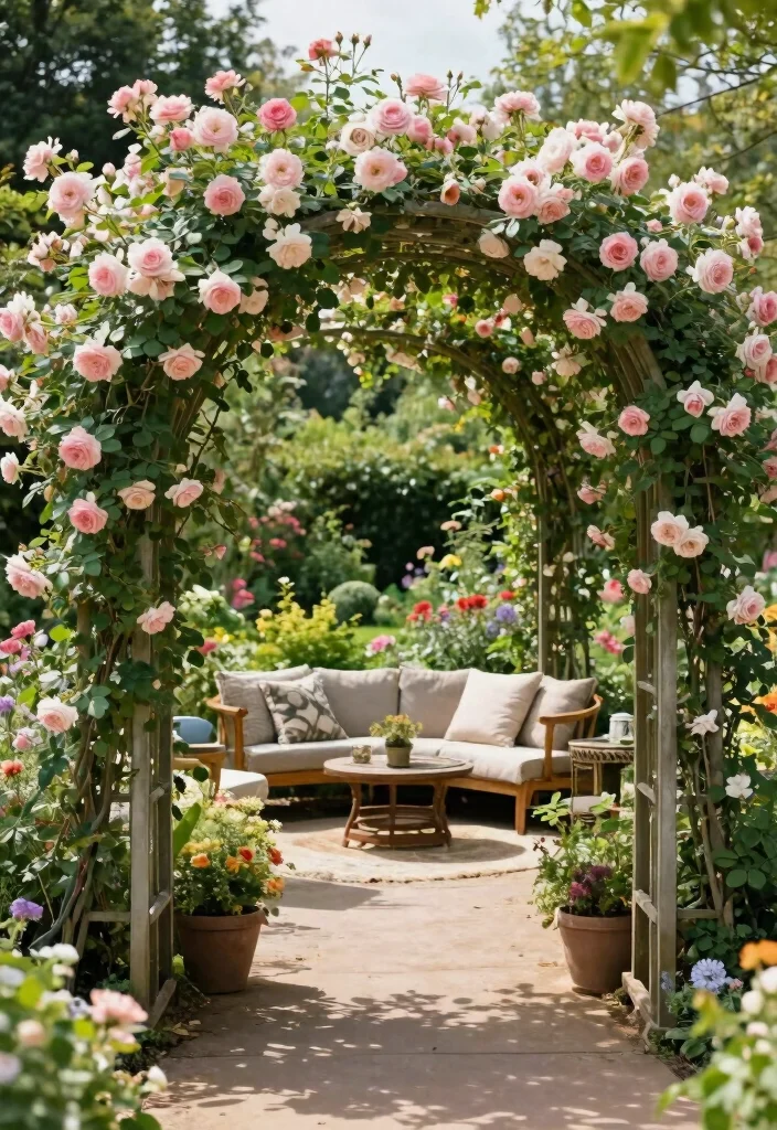 12 Garden Wall Trellis Ideas for Vertical Flower Displays 27 12 Garden Wall Trellis Ideas for Vertical Flower Displays 7. Archway Trellis 0