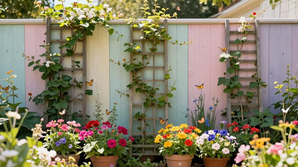 12 Garden Wall Trellis Ideas for Vertical Flower Displays