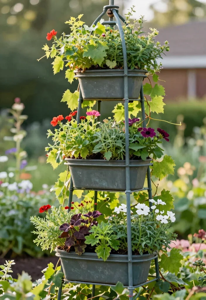 12 Grape Trellis Ideas for Strong Support and Better Harvests 5. Vertical Garden Planter Trellis 0