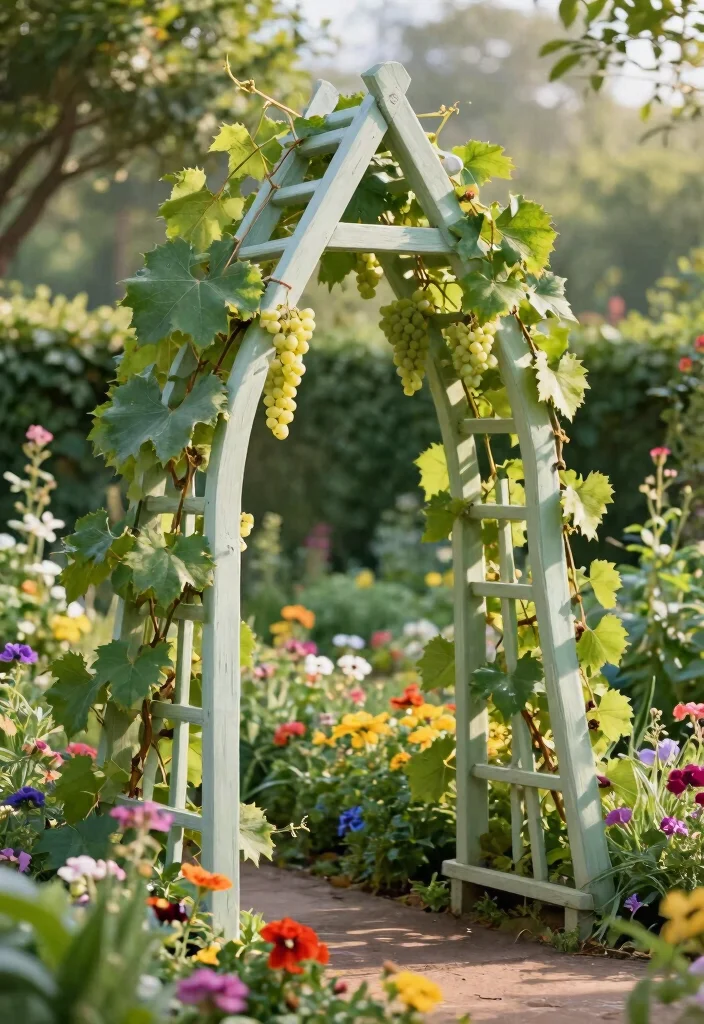 12 Grape Trellis Ideas for Strong Support and Better Harvests 9. Triangular Frame Trellis 0