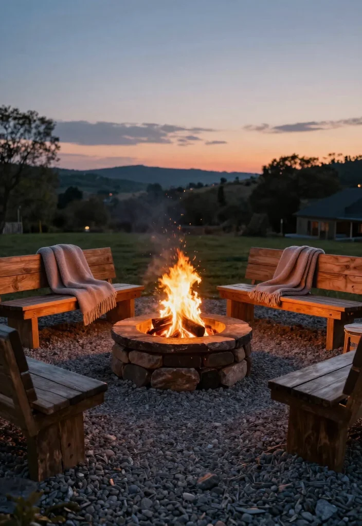 12 Gravel Patio Ideas for Budget Friendly Outdoor Areas 23 12 Gravel Patio Ideas for Budget Friendly Outdoor Areas 3. Gravel Fire Pit Area 0