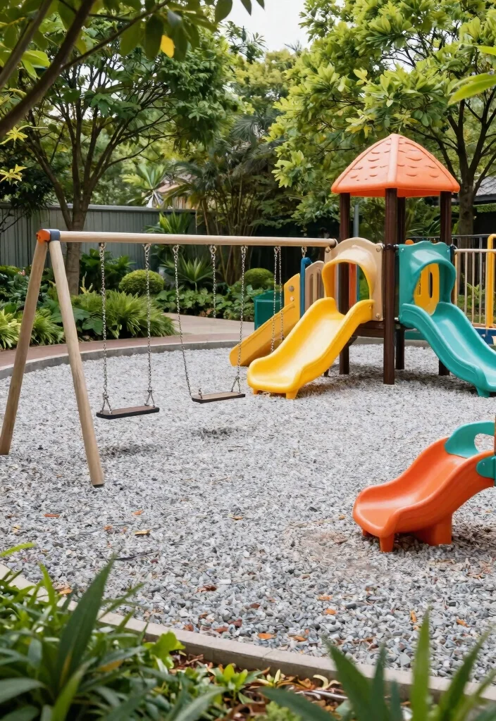 12 Gravel Patio Ideas for Budget Friendly Outdoor Areas 37 12 Gravel Patio Ideas for Budget Friendly Outdoor Areas 7. Gravel Play Area for Kids 0