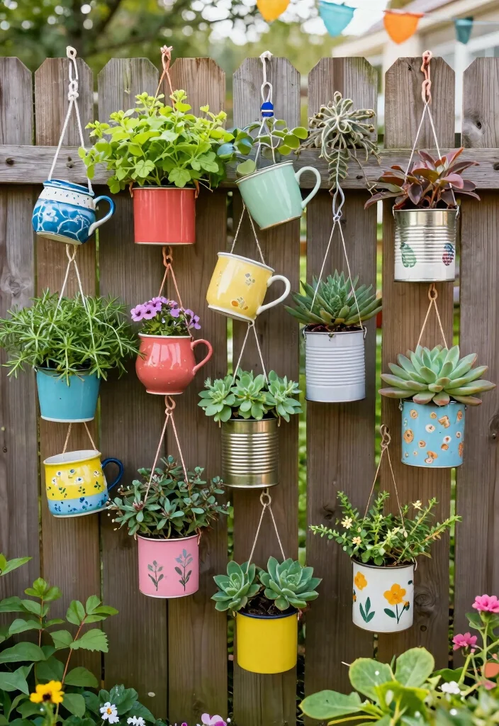 12 Hanging Planter Ideas for Vertical Interest 35 12 Hanging Planter Ideas for Vertical Interest 5. Repurposed Containers 0