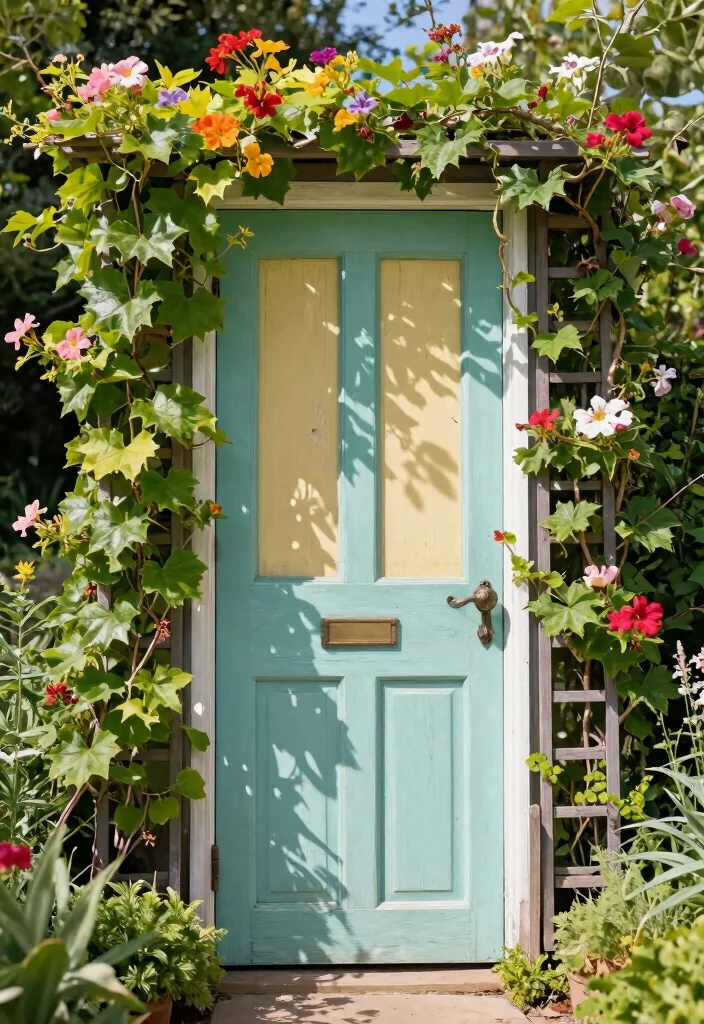 12 Homemade Trellis Ideas Using Simple Materials 26 12 Homemade Trellis Ideas Using Simple Materials 6. Recycled Door Trellis 0