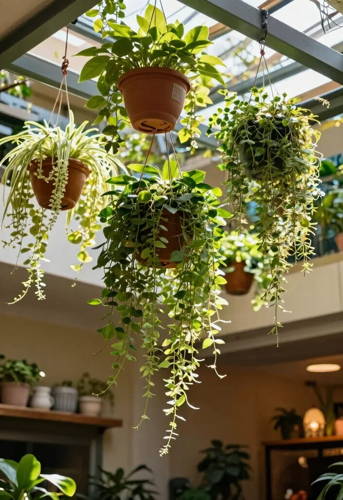 12 Indoor Plant Trellis Ideas for Healthy Vertical Growth 10. Hanging Garden Trellis 0