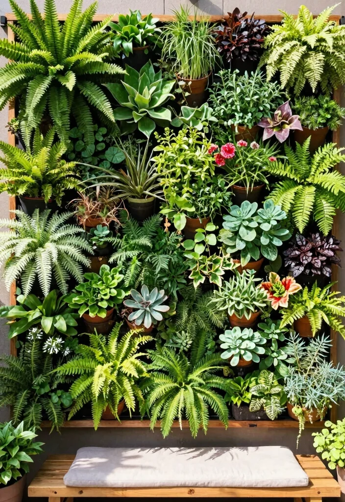 12 Indoor Planter Ideas for Stylish Home Greenery 2. Vertical Garden Wall 0