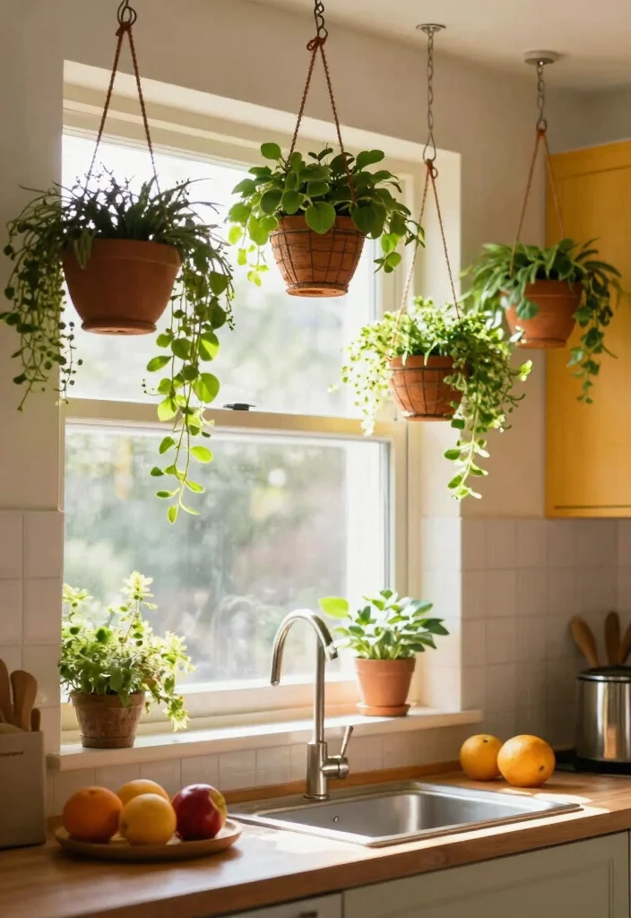 12 Indoor Planter Ideas for Stylish Home Greenery 5. Hanging Baskets 0