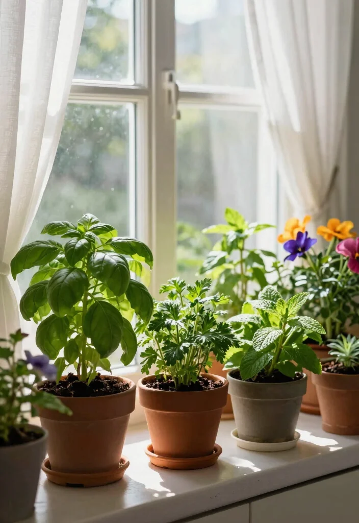 12 Indoor Planter Ideas for Stylish Home Greenery 8. Windowsill Gardens 0