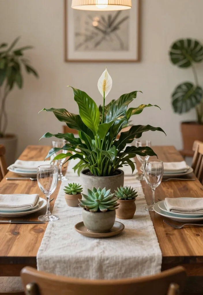 12 Indoor Planter Ideas for Stylish Home Greenery 9. Table Centerpieces 0