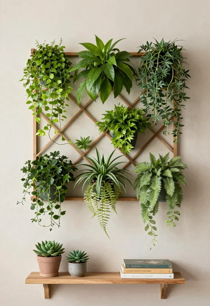 12 Indoor Trellis Ideas for Houseplants and Small Spaces 34 12 Indoor Trellis Ideas for Houseplants and Small Spaces 4. Wall Mounted Trellis 0
