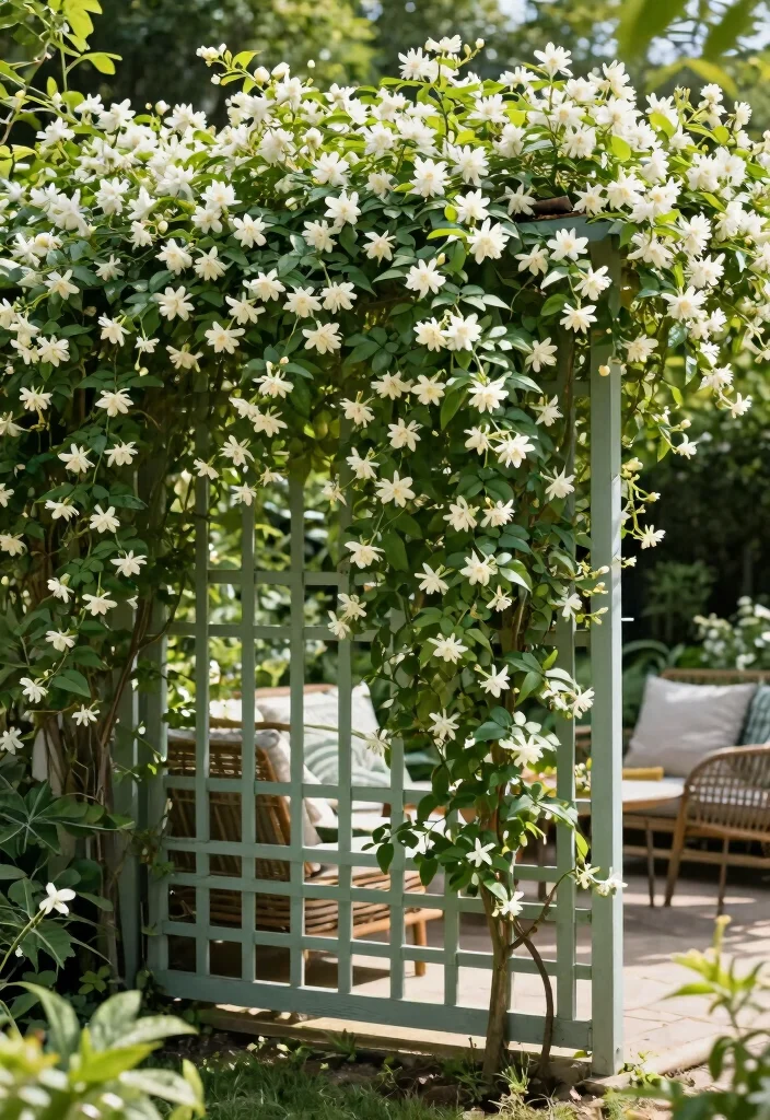 12 Lattice Trellis Ideas for Classic Garden Structure 8. Trellis Screen for Privacy 0