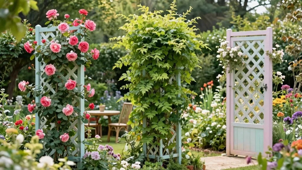 12 Lattice Trellis Ideas for Classic Garden Structure