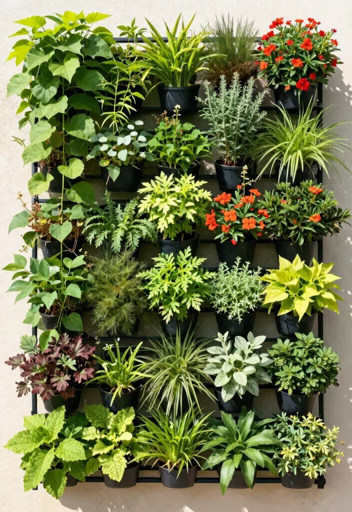 12 Loofah Trellis Ideas for Vertical Vegetable Growth 12. Living Wall Trellis 0