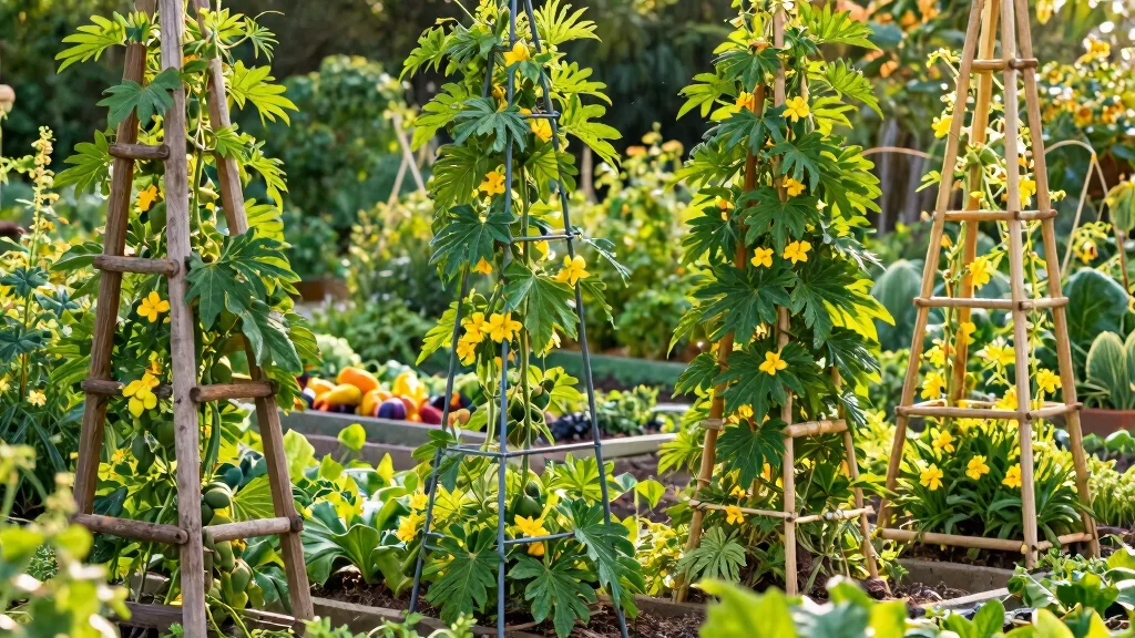 12 Loofah Trellis Ideas for Vertical Vegetable Growth