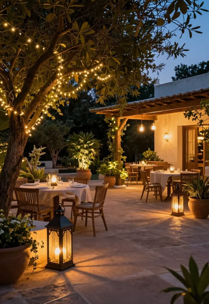 12 Mediterranean Backyard Ideas for Warm Inviting Outdoor Living 10. Mediterranean Inspired Outdoor Lighting 0