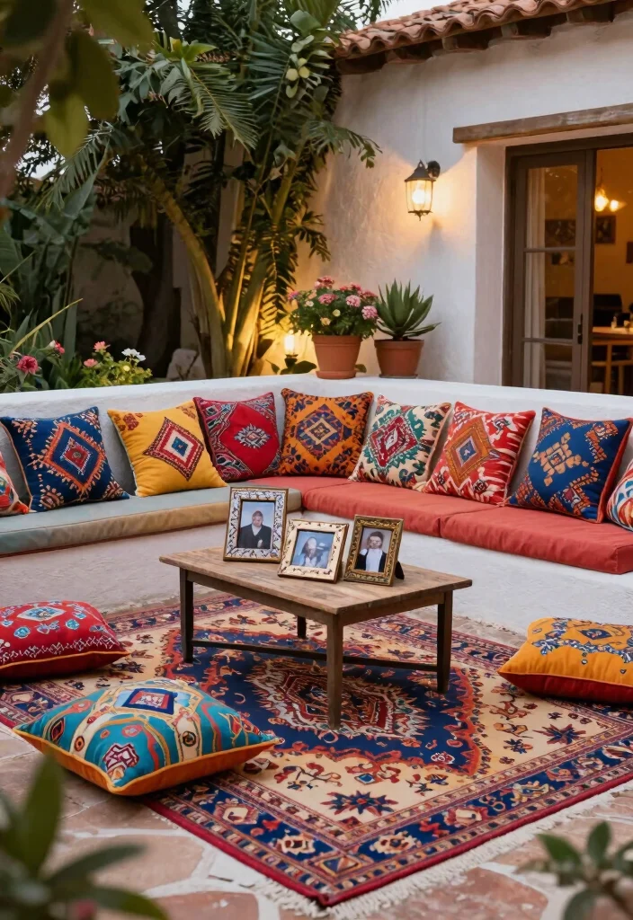 12 Mediterranean Backyard Ideas for Warm Inviting Outdoor Living 12. Personalized Outdoor Decor 0