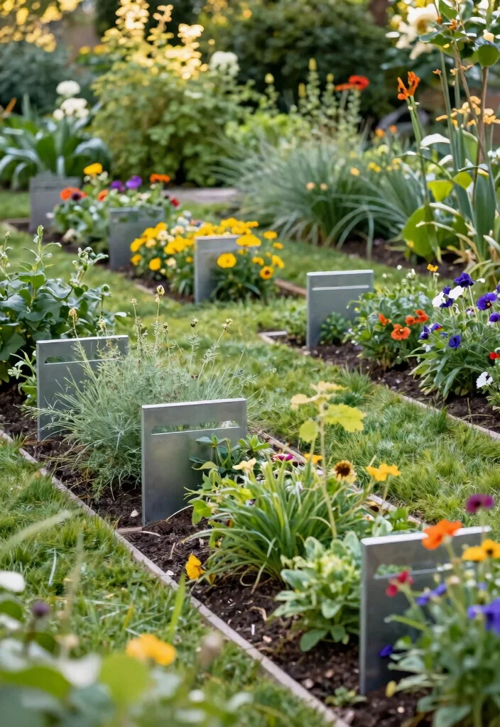 12 Metal Fence Ideas for Modern and Low Maintenance Yards 10. Boundary Markers 0