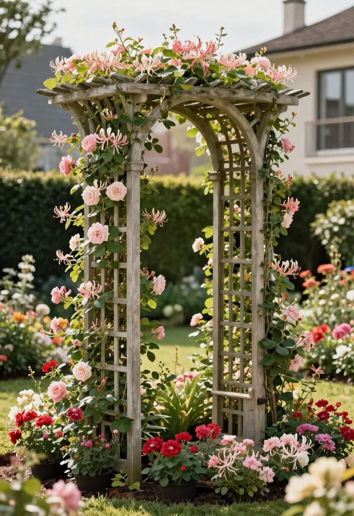 12 Metal Trellis Ideas for Modern and Low Maintenance Gardens 10. Classic Fan Trellis 0