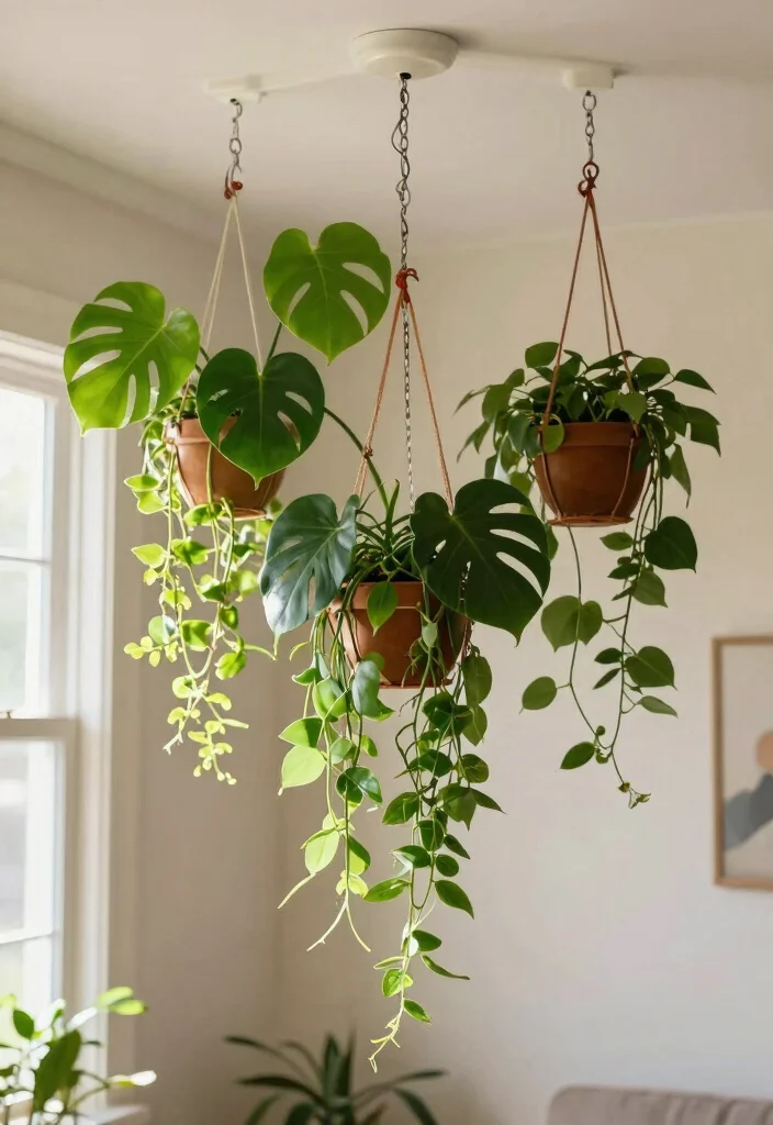 12 Monstera Trellis Ideas for Strong Indoor Plant Support 51 12 Monstera Trellis Ideas for Strong Indoor Plant Support 11. Hanging Trellis Planters 0