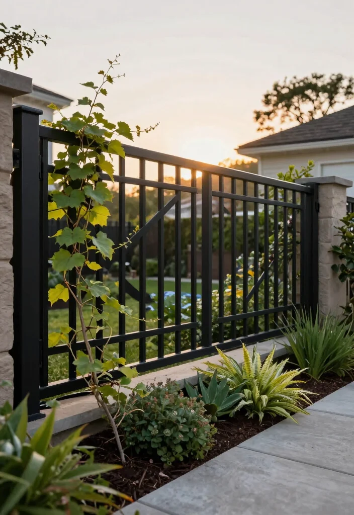 12 Outdoor Fence Ideas for Any Backyard Style 3. Metal Fences 0