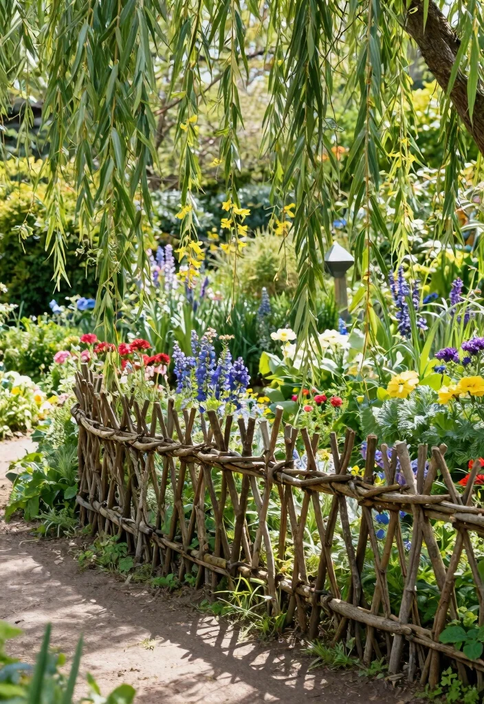 12 Outdoor Fence Ideas for Any Backyard Style 9. Living Willow Fences 0